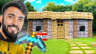 I BUILT A MINECRAFT HOUSE IN REAL LIFE