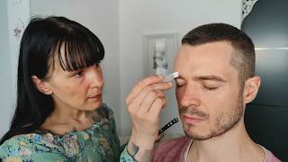 Fine Tune The Buzz Cut, Beard & Eyebrows ASMR