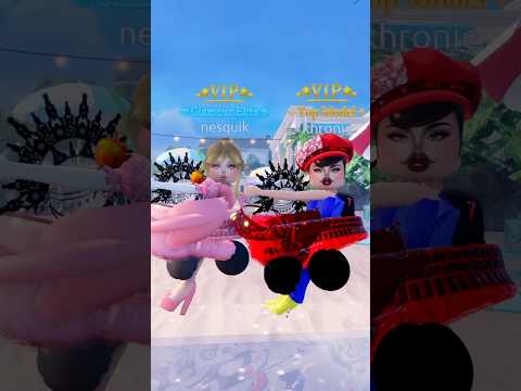 MARIO KART RACING w/ @maddiequik on Dress to Impress #dresstoimpress #roblox #dti