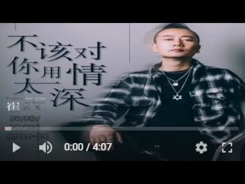 崔云飞   不该对你用情太深MTV