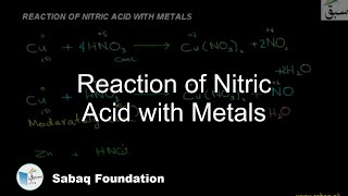 Reaction of Nitric Acid with Metals