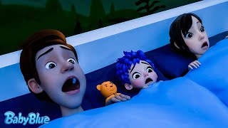 Ten in the Bed 🎃 Halloween Edition | Don’t Be Afraid of Monsters! | Baby Blue Kids Songs