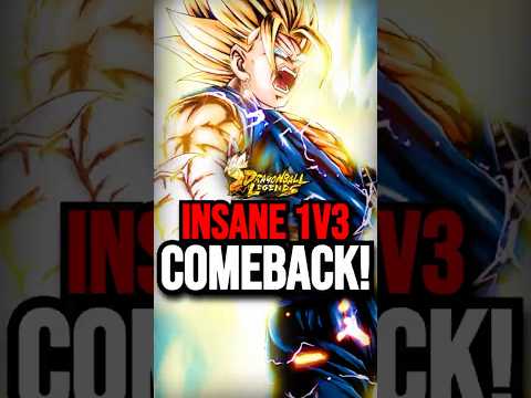 Throwback Super Vegito 1v3 Comeback!! #dblegends #shorts