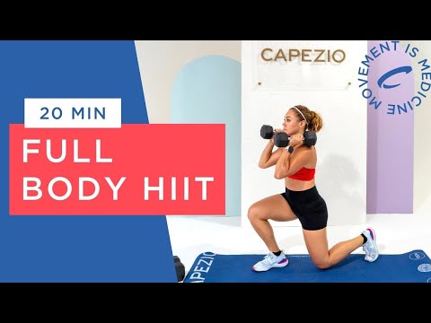 20 Minute Full Body HIIT Workout [EMOM STYLE] with Weights led by Joanna Karangis
