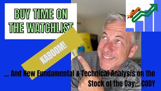BUY TIME ON THE WATCHLIST - Technical Analysis & A New Stock Of The Day!