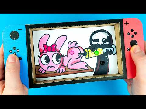 ART & PAPER CRAFT PINKI x HORROR BLACK FROM INCREDIBOX SPRUNKI