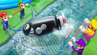 Super Mario Party Minigames - Mario Vs Luigi Vs Waluigi Vs Wario (Master Difficulty)
