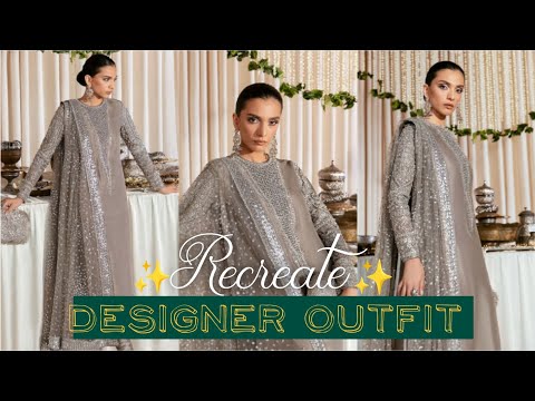 I Recreate This Beautiful Designer Suit 😍 || Party wear suit ✨️ || Wedding special outfit🎀 ||