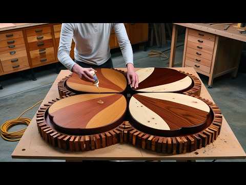 The Coolest Woodworking Idea To Create 3 Heart Shapes That Stand Out On the Table