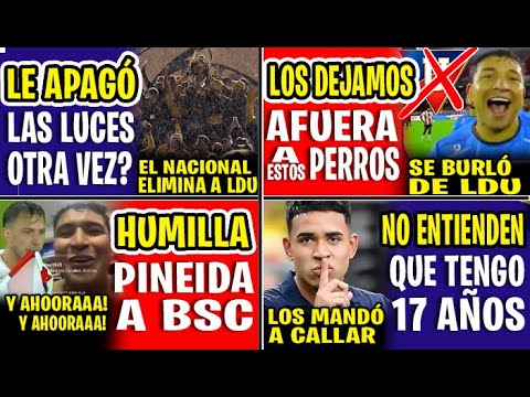 LDU OTRA VEZ APAGÓ LAS LUCES ESTADIO? PINEIDA SE BURLA "LOS DEJAMOS AFUERA A ESTOS P3RR0S" ELIMINADO