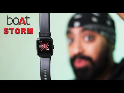 (ENGLISH) Boat Storm Smartwatch with SpO2 - Value for Money 🔥
