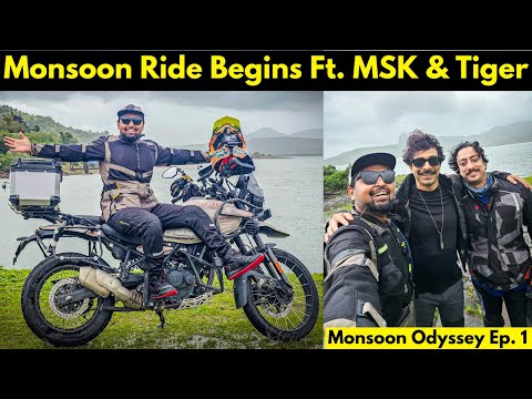 MONSOON RIDE Begins With @MSKvlogs & @TigerKoul | Mumbai To Pawna Lake - Full Masti