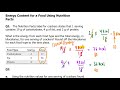 Nutrition Energy Content and Calculations