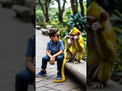 Funny monkey and funny moments#1 #funny #monkey #ai #shorts #funnyvideo