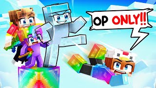 INVISIBLE Dash on One OP Block in Minecraft…