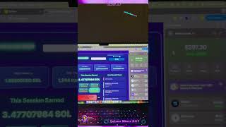 Amazing Solana miner BOT | use your computer to for Solana mining