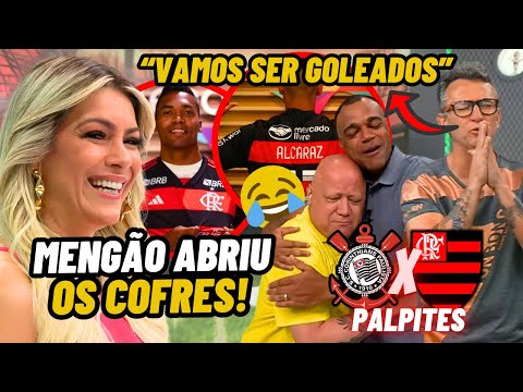 PALPITES Jogo Aberto AO VIVO Corinthians x Flamengo! "Mengão é MUITO FAVORITO" Neto se RENDE ao Fla