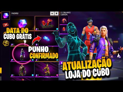 CORRE!! 6 SKINS NA LOJA DO CUBO MÁGICO, PEGUE GRÁTIS E NOVA LOJA DO PRIME - NOVIDADES FREE FIRE