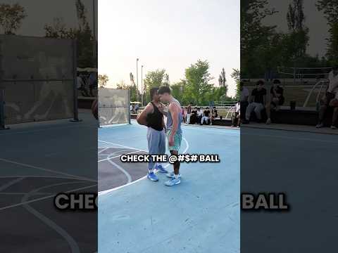 Just cuz you play D1 doesn’t mean you’ll win a 1v1😴 #streetball #basketball