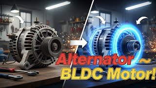 Turn Your Old Car Alternator into a Powerful BLDC Motor!  DIY Hack
