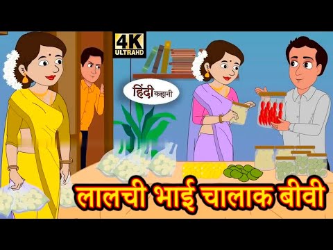 लालची भाई चालाक बीवी | Hindi Story Moral Stories Kahaniya Hindi Stories New Story Stories HD