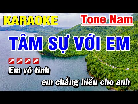 Tâm Sự Với Em Karaoke Nhạc Sống Tone Nam | Hoài Phong Organ