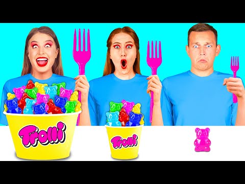 Big, Medium and Small Plate Challenge | Kitchen Battle with Food by TeenTeam Challenge