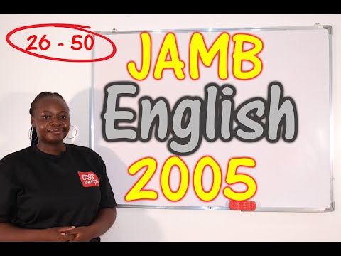 JAMB CBT English 2005 Past Questions 26 - 50