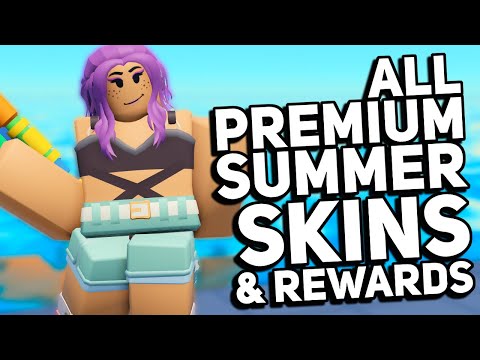 Premium Battlepass Review | All Premium Skins & Rewards | Roblox TDS Summer Update