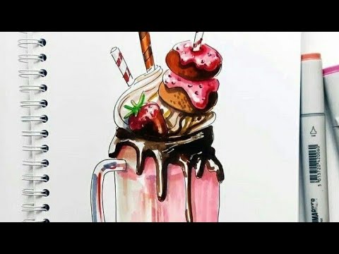 #challenge Drawing cake with jar