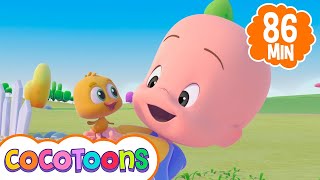 Na fazenda do meu tio 🐷 e mais música infantil de Lea e Pop em português | Cocotoons Brasil