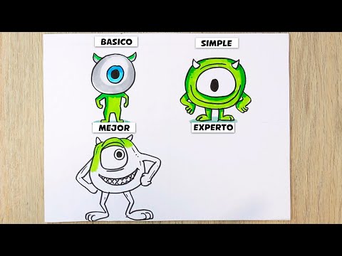 Drawing and Coloring Mike Wazowski - 2024 -Transformations ⭐How to Draw FURIA Mike Wazowski