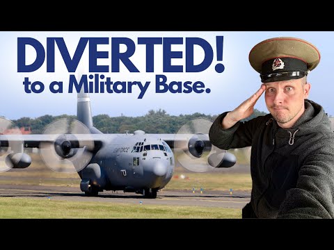 DIVERTED to a MILITARY Airport in the Middle of NOWHERE!