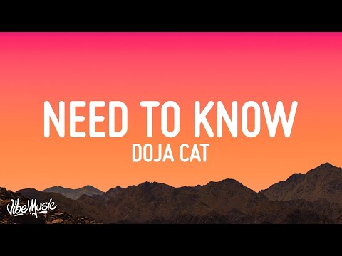 Doja Cat - Need To Know (Lyrics)