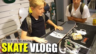 skate vlogg → BYGGER EN NY BRÄDA &  LÄR MIG VARIAL!