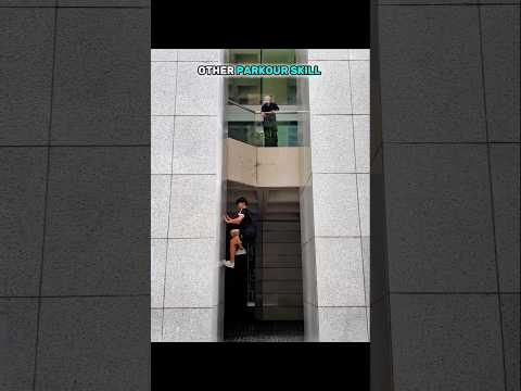 Other parkour skill VS This guy ๐ #shorts #trollface #parkour #edit