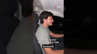 De terugreis naar huis verliep iets minder soepel dan gehoopt voor Leclerc en Sainz 🚐🌪 #F1