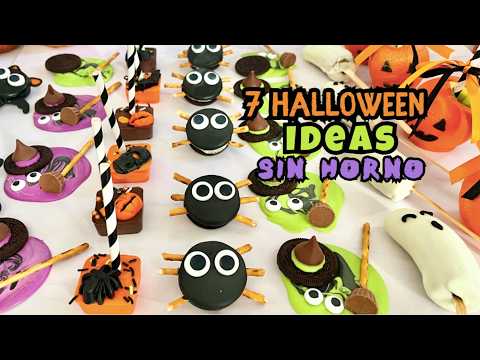 🎃 7 POSTRES de HALLOWEEN SIN HORNO para tu fiesta de halloween o para VENDER 🤑Y GANAR DINERO en CASA