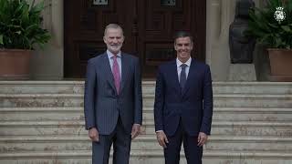 Despacho de Su Majestad el Rey con el Presidente del Gobierno en el Palacio de Marivent