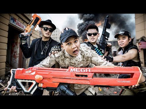 LTT Nerf War: SEAL X Neef Guns Heroes Use Nerf Guns to Fight the Dark Boss