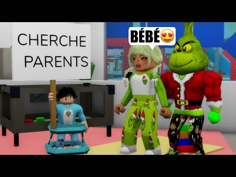 ADOPTÉ PAR UNE FAMILLE DE GRINCH SUR BROOKHAVEN ! ROBLOX