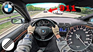BMW E39 540i *MANUAL* V8 TOP SPEED DRIVE ON GERMAN AUTOBAHN 🏎