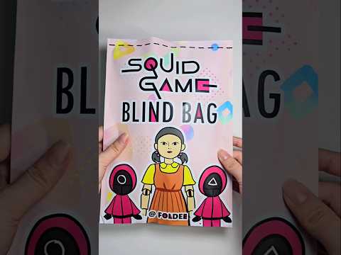 Squid Game Blind Bag 오징어 게임 블라인드백 #squidgame #blindbag #papercrafts #diy #diycrafts #오징어게임 #블라인드백