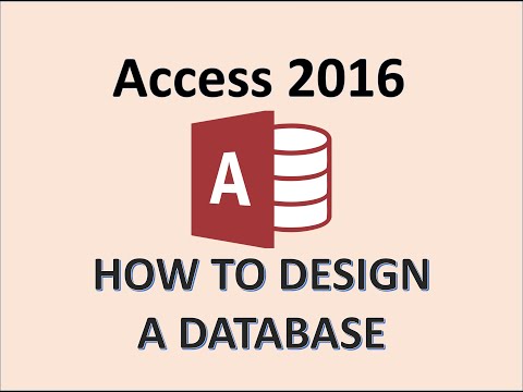 Access 2016 - Database Design - Best Practices - How...