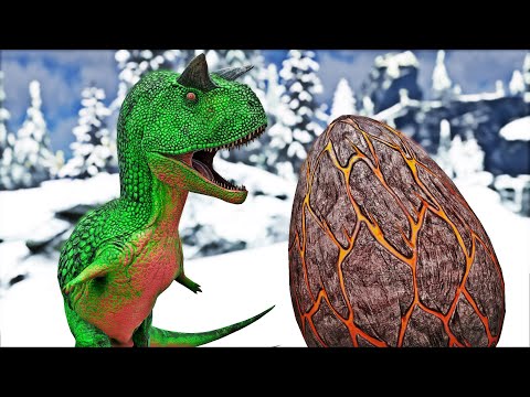 A Evolução Final! de Bebê Carnotauro Ao Hypo Carnotaurus Rei! ARK DINOSSAUROS 100 DIAS