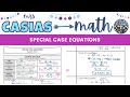 Understanding Special Case Equations