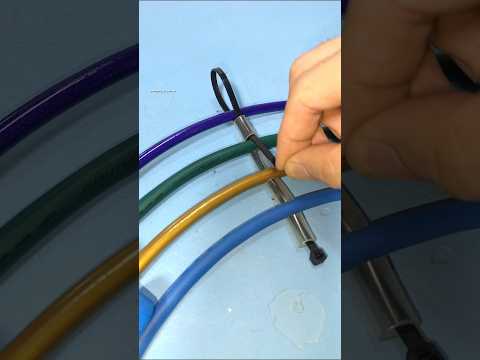 Genius Electrician Trick With Zip Tie and Hose That Will Come in Handy #diy #electrician #tricks