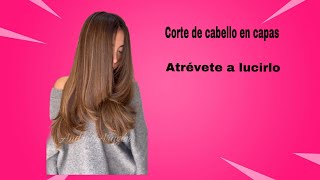 Corte de cabello en capas mariposa