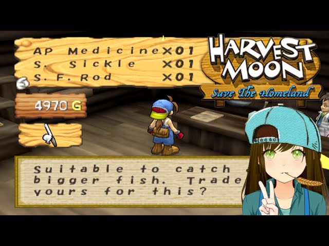 Harvest Moon Save the homeland - Fishing rod upgrade Episode 5 (Fishy Story)