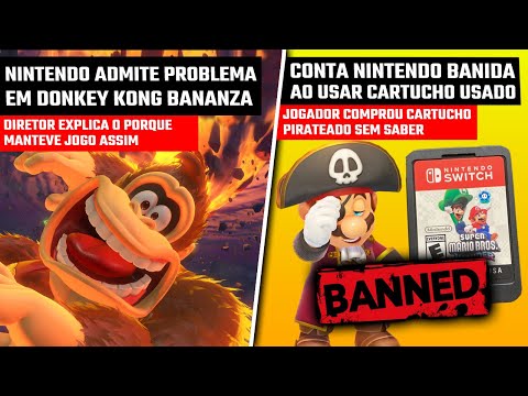 Nintendo admite PROBLEMA em Donkey Kong Bananza | Conta BANIDA ao usar cartucho usado